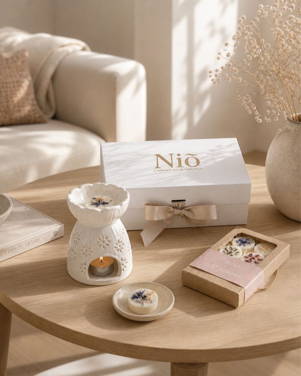 Coffret Découverte Brûle-Parfum et Fondants Parfumés Fleuris - Jardin Suspendu