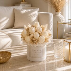 Douces tulipes - bouquet éternel parfumé - cire végétale - musc blanc - Niõ Douces tulipes - bouquet éternel parfumé - cire végétale - musc blanc - Niõ